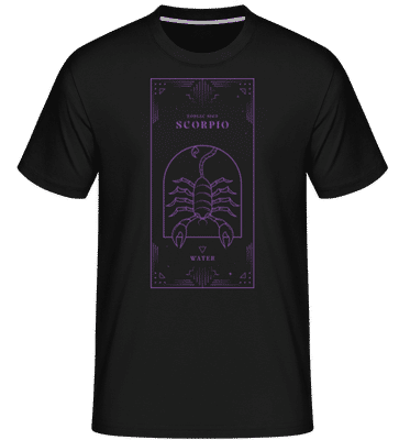 Art Deco Zodiac Sign Scorpio -  T-Shirt Shirtinator homme - Noir - Devant
