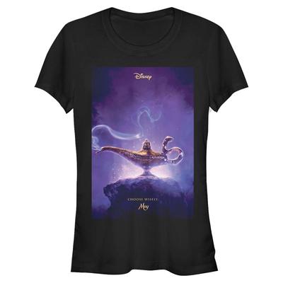 Disney - Aladdin - Lamp Aladdin Live Action Poster - Frauen T-Shirt - Schwarz - Vorne