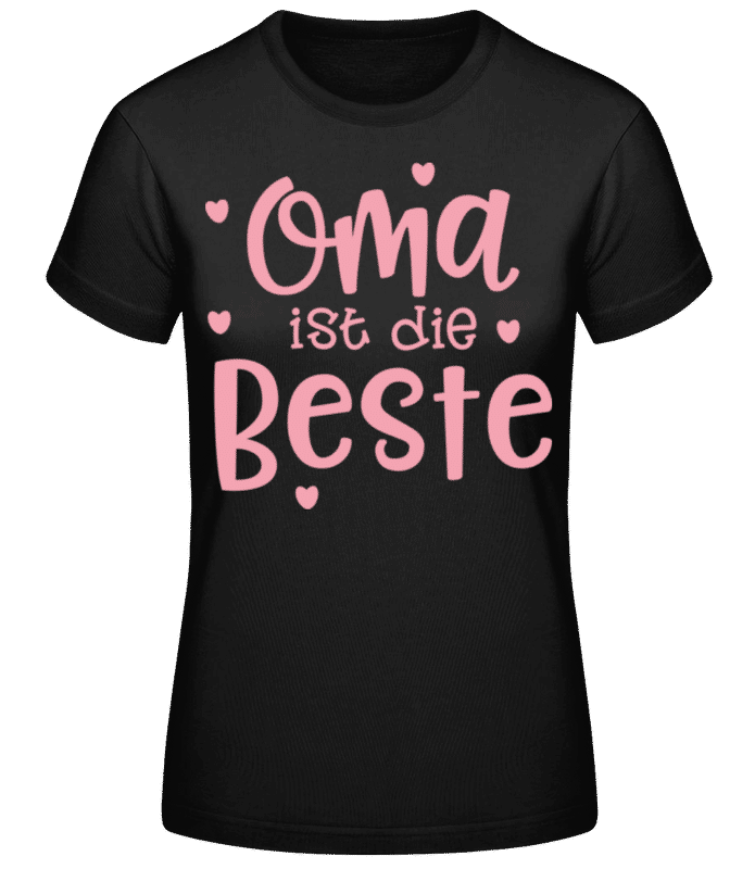Vorschau: Oma Ist Die Beste - Frauen Basic T-Shirt - Schwarz - Vorne