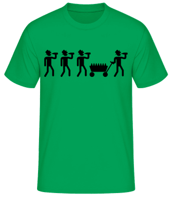 Fête Des Pères - T-shirt homme B&C - Vert irlandais - Devant
