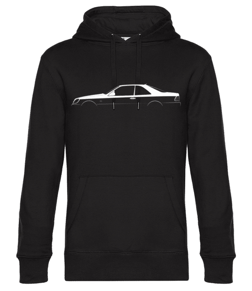 Preview: 'Mercedes CL C140' Silhouette - Unisex Premium Hoodie - Black - Front