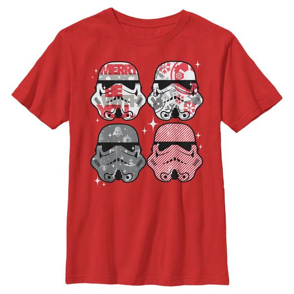 Aperçu: Star Wars - Stormtrooper Candy Trropers - Christmas - Enfant T-shirt - Rouge - Devant