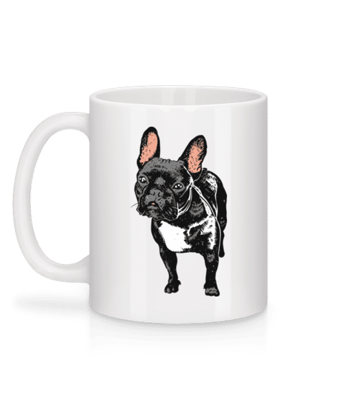 Aperçu: Frenchie - Mug en céramique blanc - Blanc - Derrière