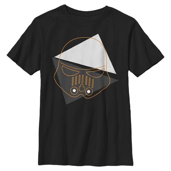 Aperçu: Star Wars - Stormtrooper Spooky Trooper Lines - Enfant T-shirt - Noir - Devant