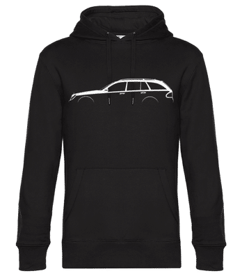 'Mercedes-Benz E Estate S211' Silhouette - Sweat à capuche premium Unisexe - Noir - Devant