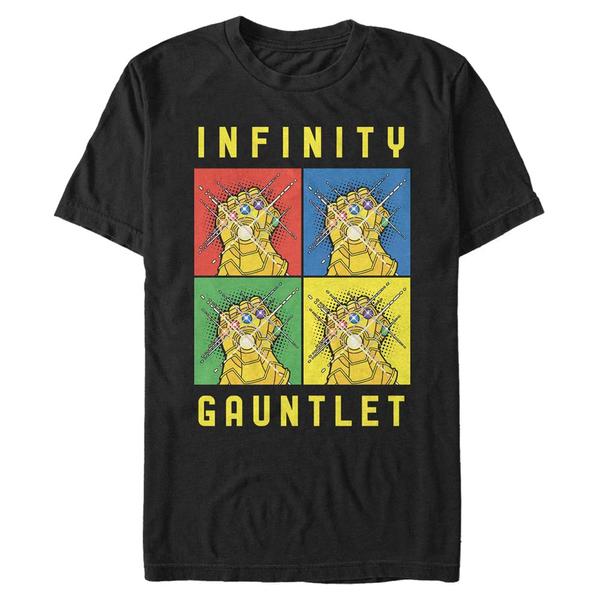 Aperçu: Marvel - Avengers - Gauntlet Warhol - Homme T-shirt - Noir - Devant