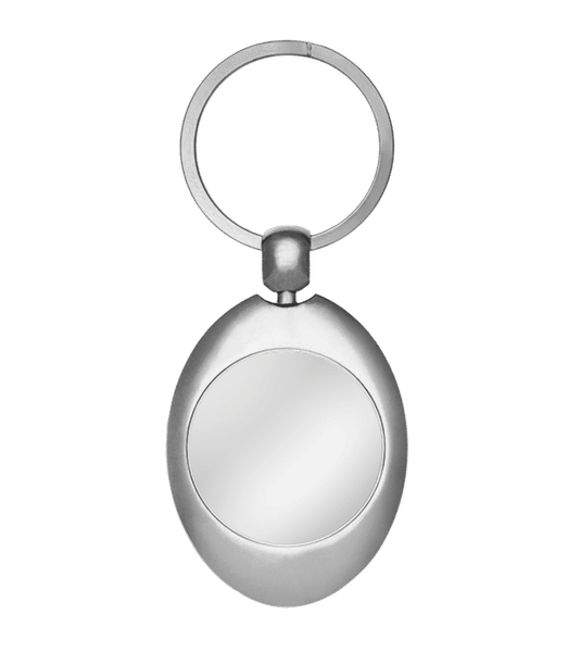 Aperçu: Porte-clé en métal - Blanc - Devant