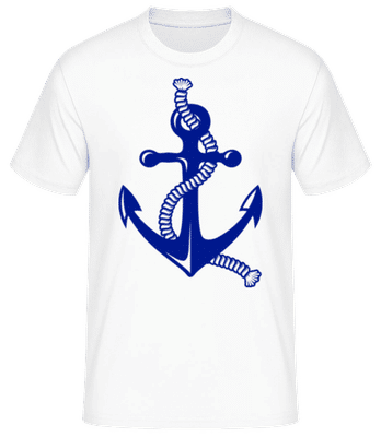 Ancre Avec Corde - T-shirt standard Homme - Blanc - Devant