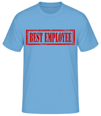 Best Employee Sign - Men's Basic T-Shirt - Light blue - Front