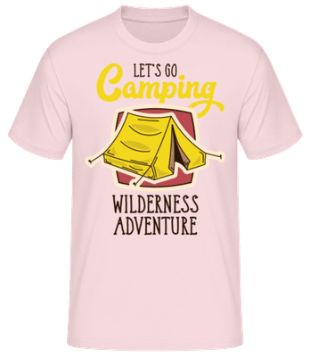 Let's Go Camping - T-shirt standard Homme - Rose - Devant