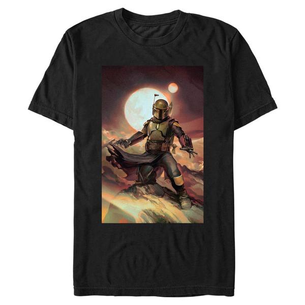 Star Wars - Book of Boba Fett - Boba Fett Boba Painting - Homme T-shirt - Noir - Devant