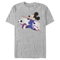 Disney Classics - Mickey Mouse - Mickey Japan Kick - Pánske Tričko - Melírovo šedá - Predné