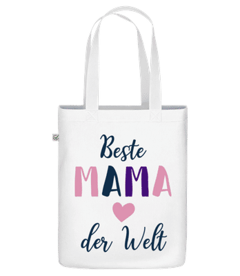 Beste Mama Der Welt - Bio Tasche - Weiß - Vorne