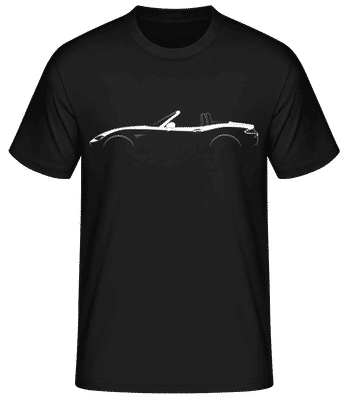 'Mazda MX-5 Miata ND' Silhouette - T-shirt standard Homme - Noir - Devant