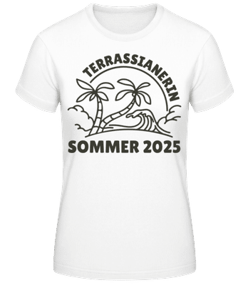 Terrassianerin 2025 - Frauen Basic T-Shirt - Weiß - Vorne