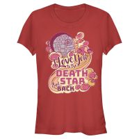Star Wars - Death Star and Back - Women's T-Shirt - Red - Front