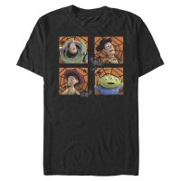 Disney - Toy Story - Skupina Halloween Four Square - Halloween - Men's T-Shirt - Black - Front