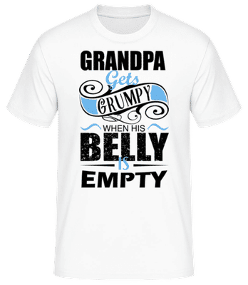 Grandpa Gets Grumpy - Men's Basic T-Shirt - White - Front