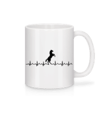Horse Heartbeat - Mug - White - Front