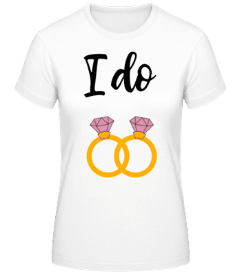 I Do Rings - Camiseta básica de mujer - Blanco - delante