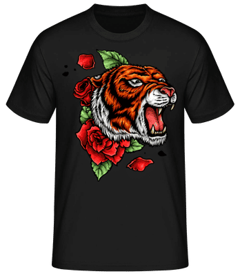 Tiger Fury - Pánské basic tričko - Černá - Napřed