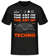 The Art Of Techno - Men's Basic T-Shirt - Black - Front