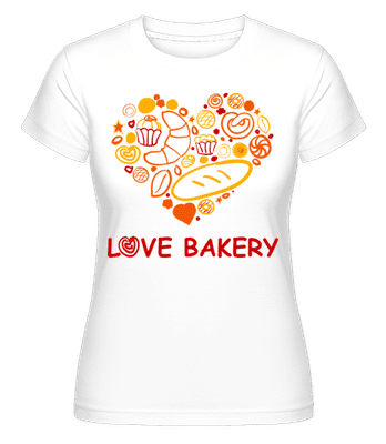 Love Bakery -  T-shirt Shirtinator femme - Blanc - Devant