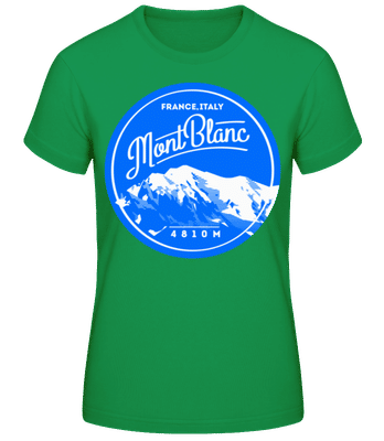 Mont Blanc Mountain - Women's B&C T-Shirt - Kelly green - Front