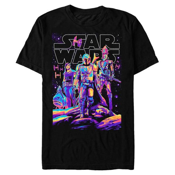 Aperçu: Star Wars - The Mandalorian - Skupina Light It Up - Homme T-shirt - Noir - Devant