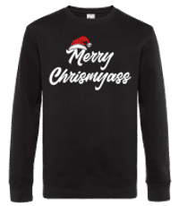 Merry Chrismyass - Sweat-shirt standard pour homme - Noir - Devant