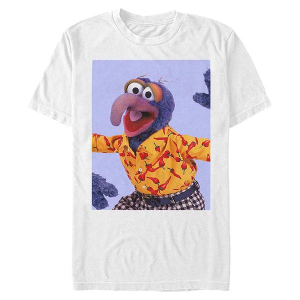 Aperçu: Disney Classics - Muppet Show - Gonzo Meme - Homme T-shirt - Blanc - Devant