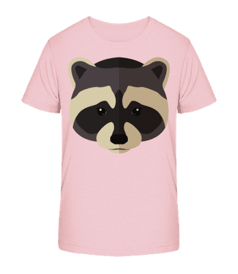 Raton Laveur Comic Ombre - T-shirt bio Enfant Stanley Stella 2.0 - Rose - Devant