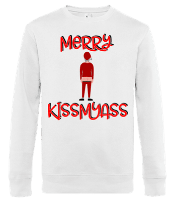 Merry Kissmyass - Men's standard sweatshirt - White - Front