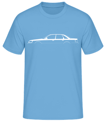 'Audi S6 (C4)' Silhouette - T-shirt standard Homme - Bleu clair - Devant