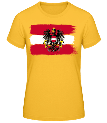 Drapeau Autriche - T-shirt standard Femme - Jaune doré - Devant