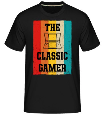The Classic Gamer -  Shirtinator Men's T-Shirt - Black - Front