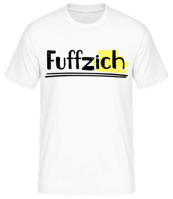 Fuffzich - Männer Basic T-Shirt - Weiß - Vorne
