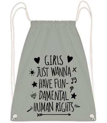 Damental Human Rights - Drawstring Backpack - Anthracite - Vorn