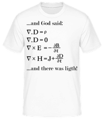 And There Was Light · Camiseta básica para hombre