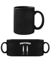 Nikotinho - Black Mug - Black - Front
