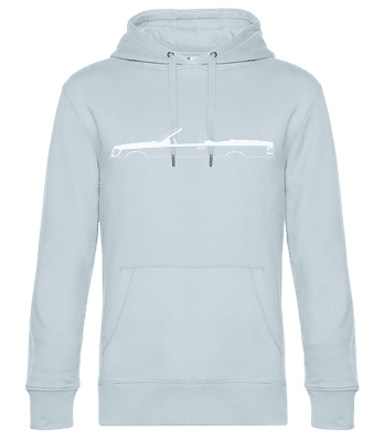 'Mercedes-Benz 320CE A124' Silhouette - Men’s Standard Hoodie - Light blue - Front