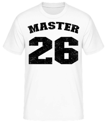 Master 25 - Männer Basic T-Shirt - Weiß - Vorne