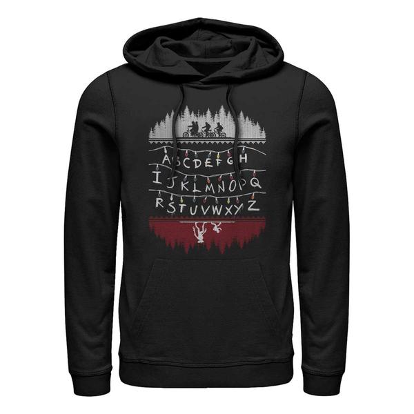 Vorschau: Netflix - Stranger Things - Skupina Alphabet Lights - Unisex Hoodie - Schwarz - Vorne