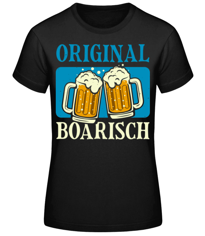 Vorschau: Original Boarisch - Frauen Basic T-Shirt - Schwarz - Vorne