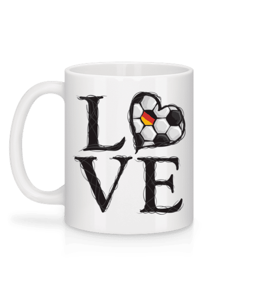 Aperçu: Football Amour Allemagne - Mug en céramique blanc - Blanc - Derrière