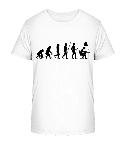 Aperçu: Évolution Du Travail Au Bureau - T-shirt bio Enfant Stanley Stella 2.0 - Blanc - Devant