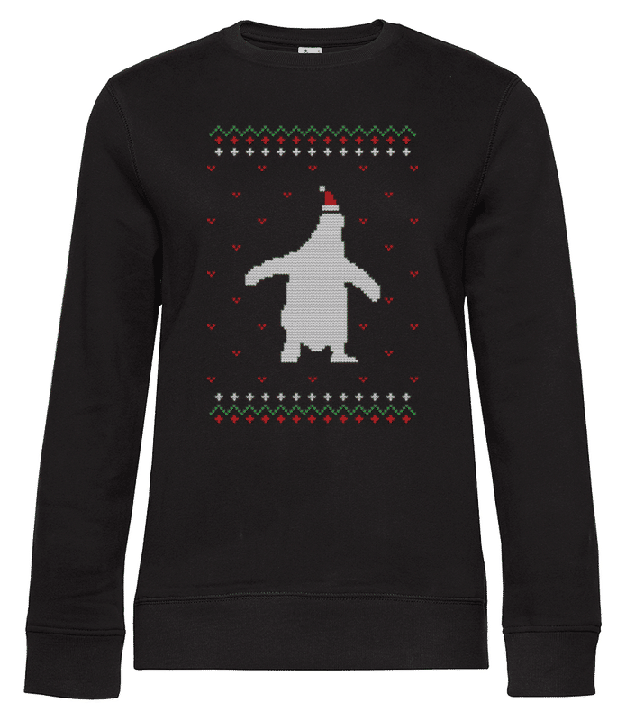 Vista previa: Ugly Penguin - Sudadera estándar para mujer - Negro - delante