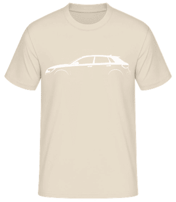 'Audi RS 3 Sportback (8Y)' Silhouette - T-shirt standard Homme - Crème - Devant