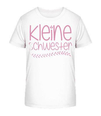 Kleine Schwester - Kinder Bio T-Shirt Stanley Stella 2.0 - Weiß - Vorne