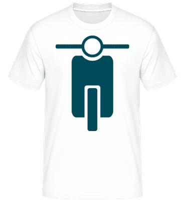 Biker Icon -  T-Shirt Shirtinator homme - Blanc - Devant